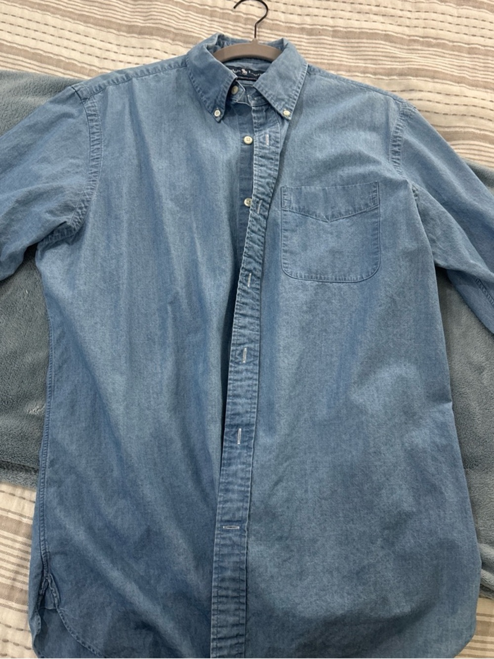 Ralph Lauren Light Blue Denim Button-Down Shirt